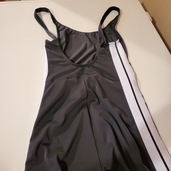 Palm Angels fitted track training jumpsuit in dark grey. - Picture 9 of 16